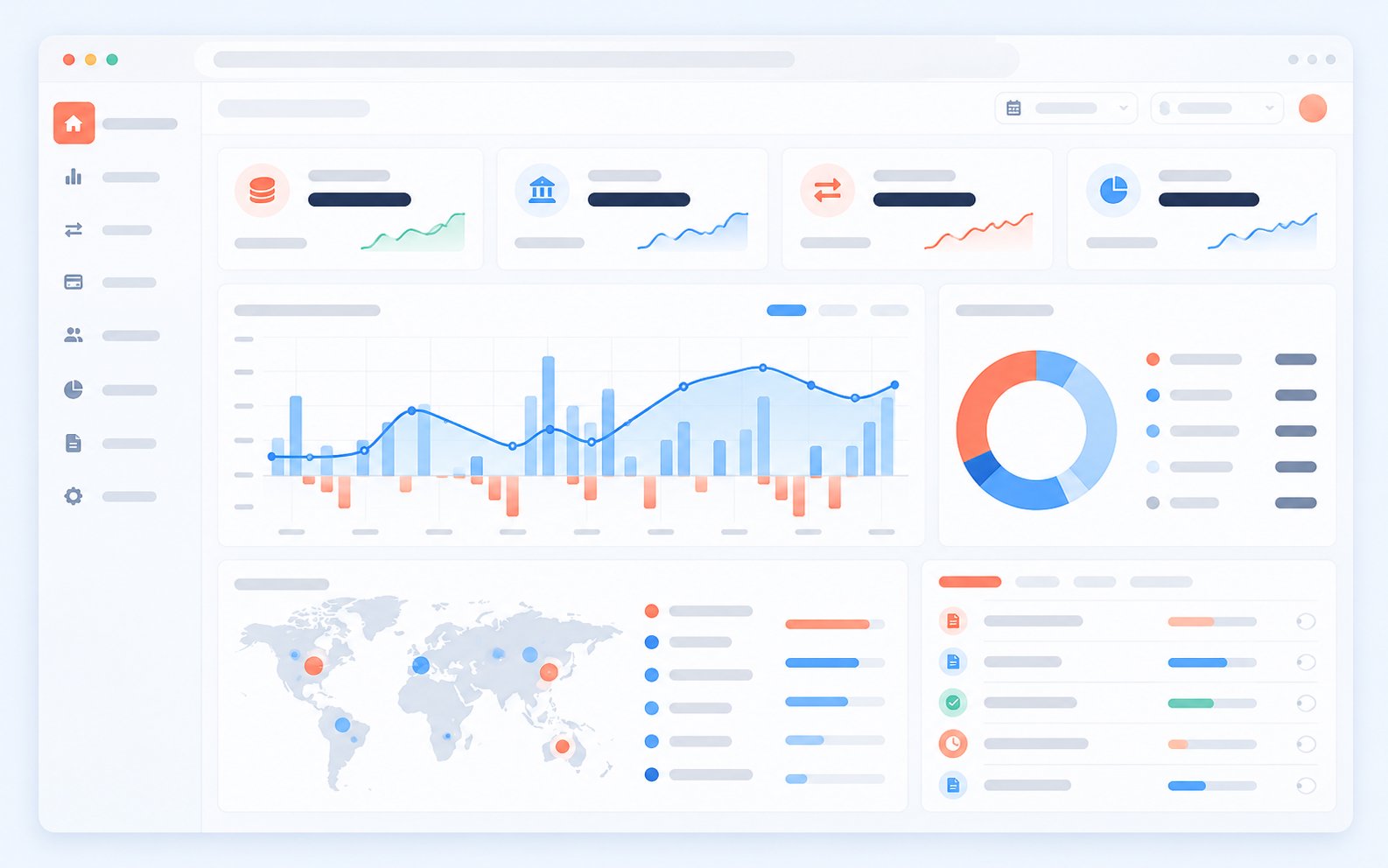 Nexus Analytics financial operations dashboard interface